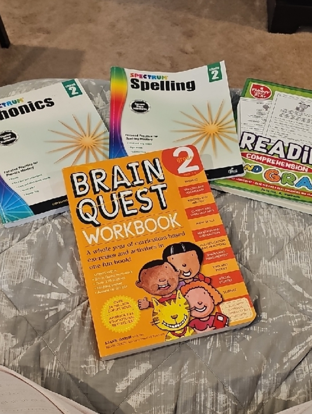 Brain Quest Workbook Grade 2 Spelling And Phonics Reading Comphresion Homeschool